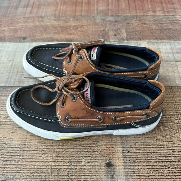 Sebago Docksides Men's Brown/Black Slip On Boat Shoes Size 6 - Picture 12 of 12